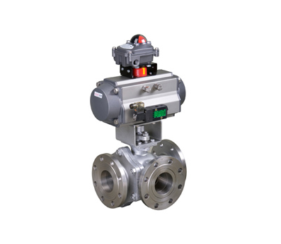 气动三通球阀 气动三通球阀